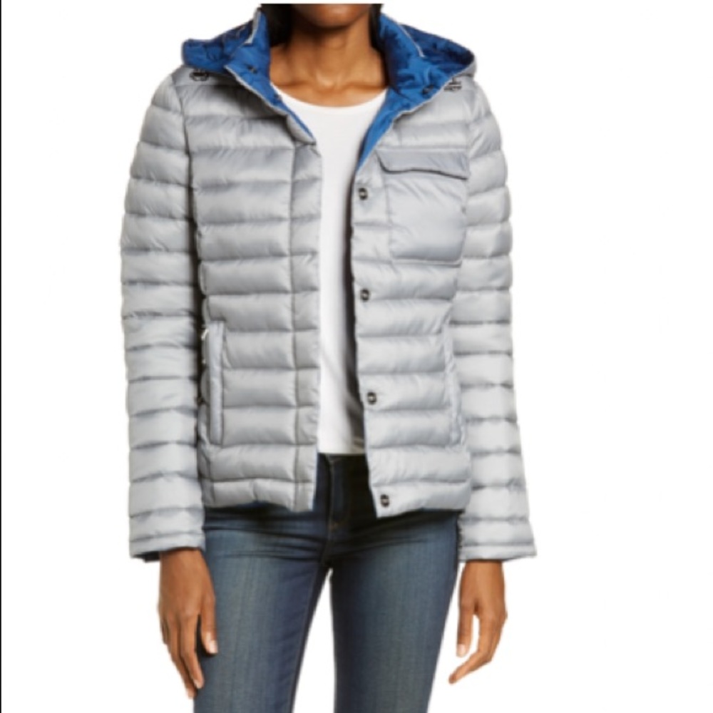 NEW! Zella Reversible Puffer Jacket with Hood